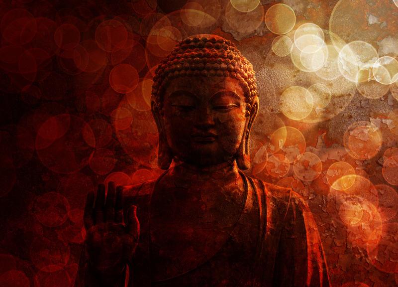 Bouddha indien en bronze