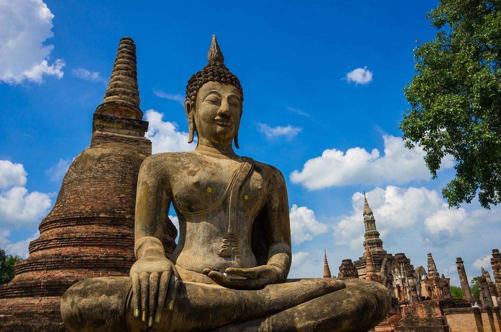 La statue de Bouddha Thaïlande style Sukhothai