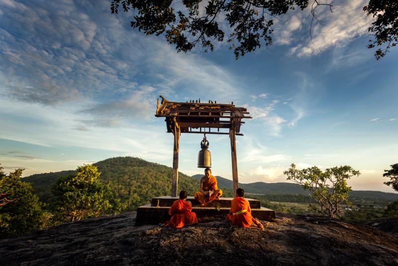la retraite bouddhiste est très courante au LAOS